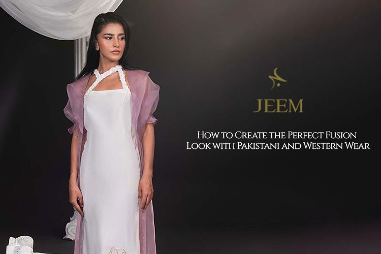 slim fit dress slacks Feathered Dawn – Indo Western Ivory Peach Draped Fairy Outfit main image 1