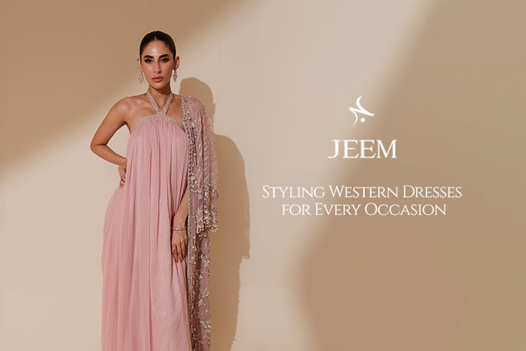 western style evening dresses Black Elegant Party Wear Gown & Long Koti Set with Embro main image 0