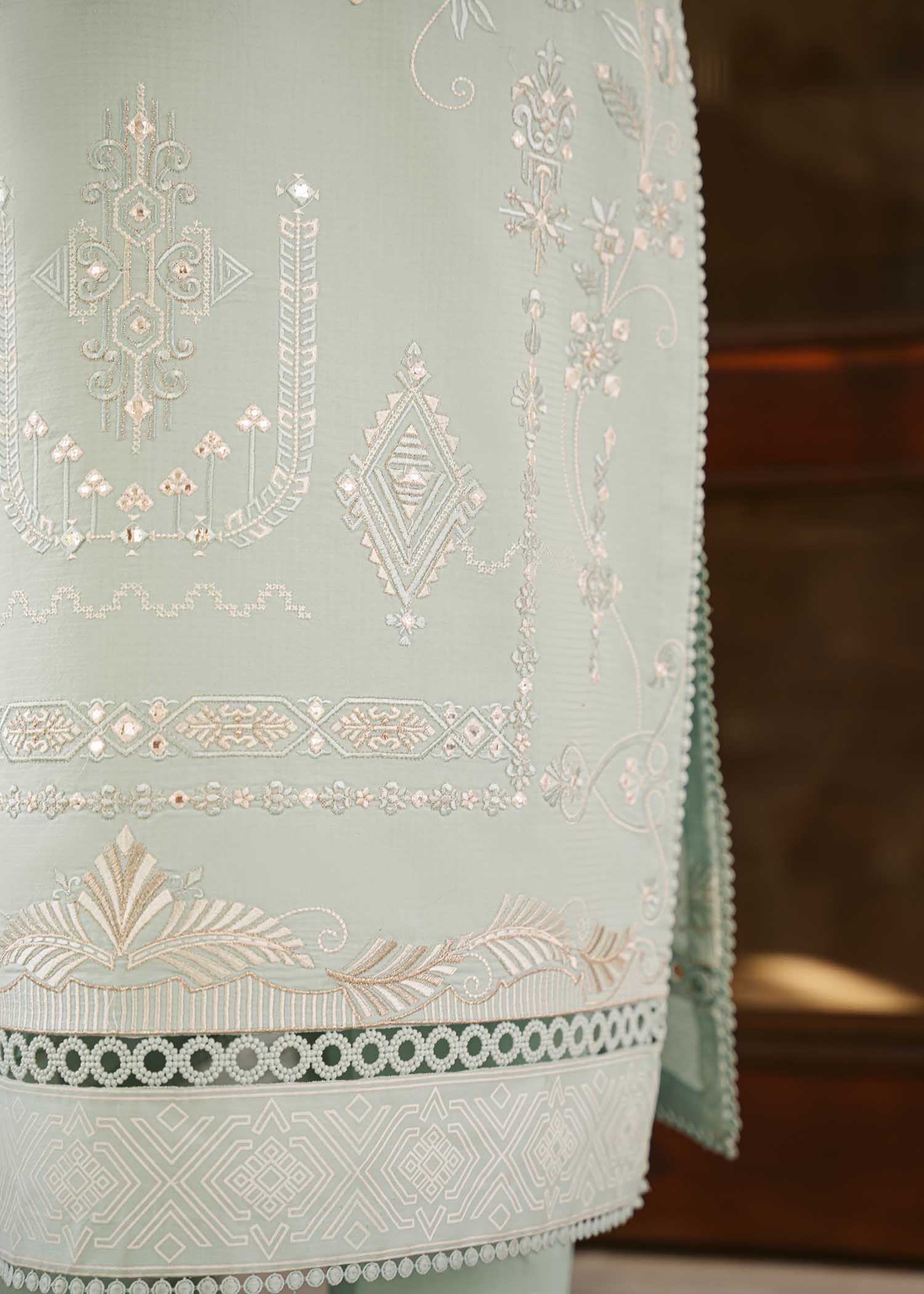 3 PIECE EMBROIDERED SUBLIME BLUE -JEEM