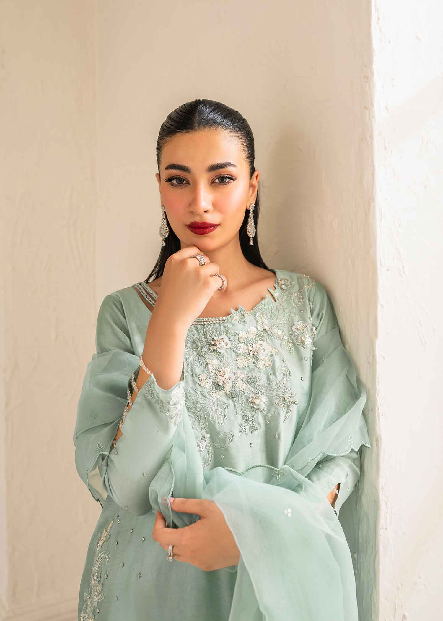 Evelyn Green Women Luxury Dress