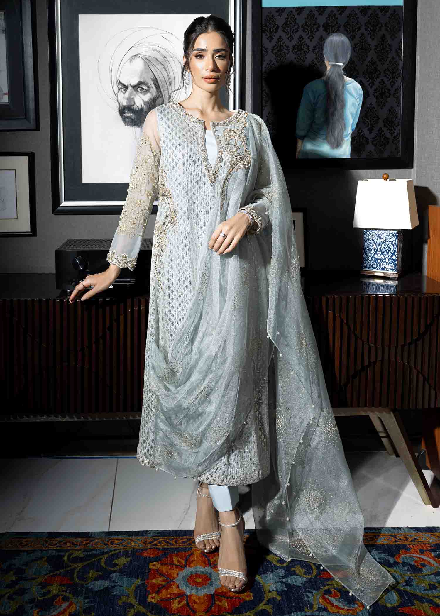 Isabel Blue Luxury Formal For Ladies