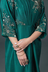 ariena green dress for woman 
