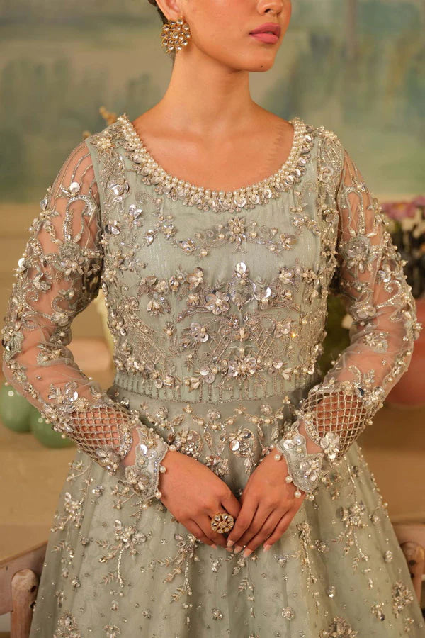 blue bridal dress