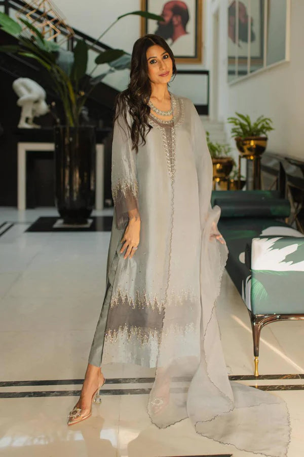 mink grey dress