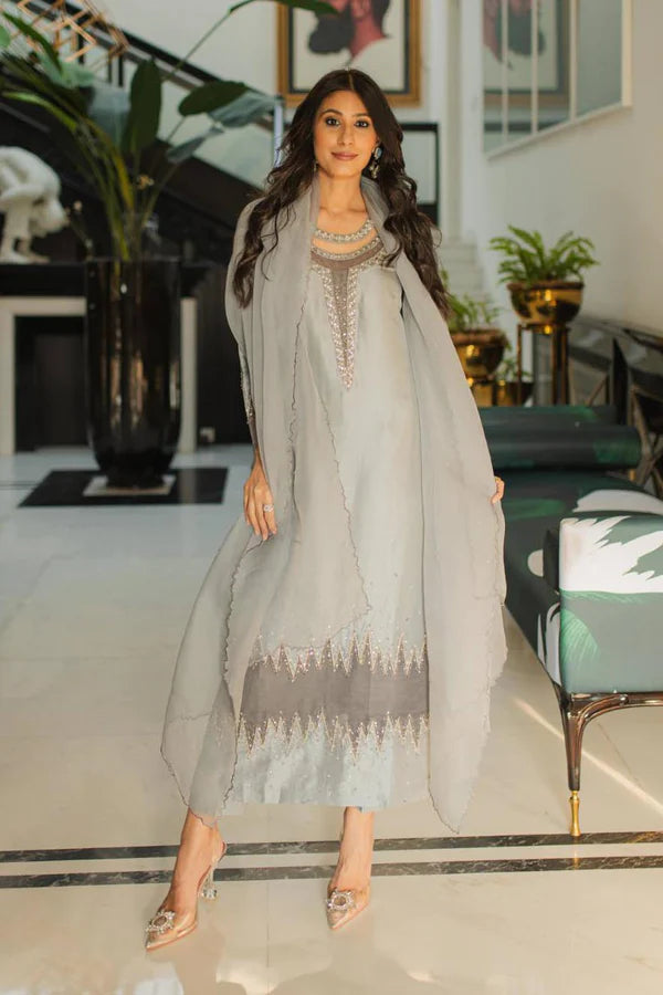 mink grey silk