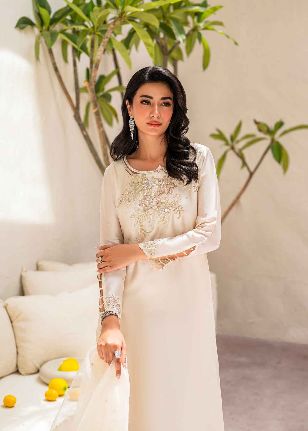 Evelyn Dress - Moon White