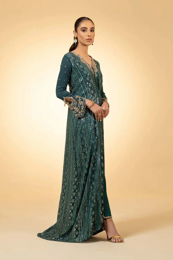 aura green dress for woman
