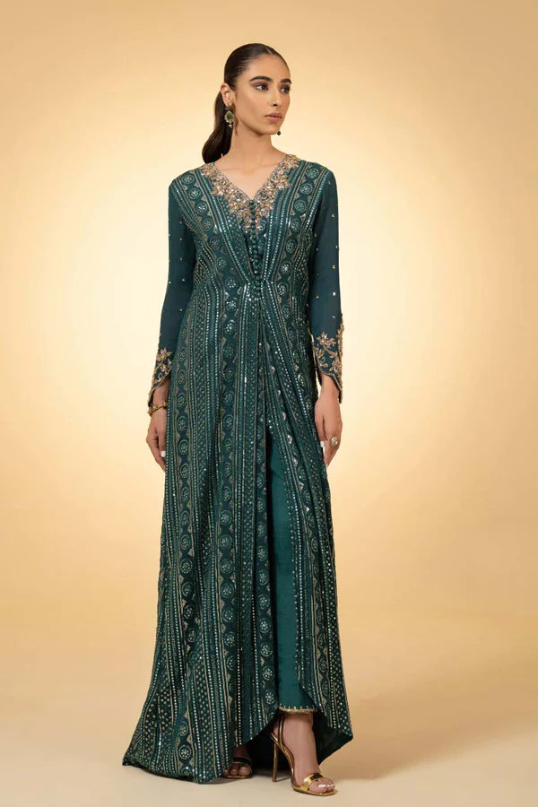 aura green formal dress for womens