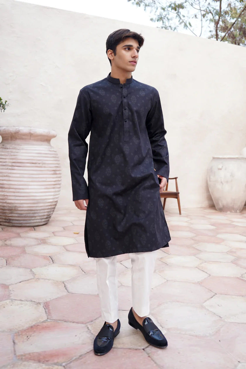 balck kurta