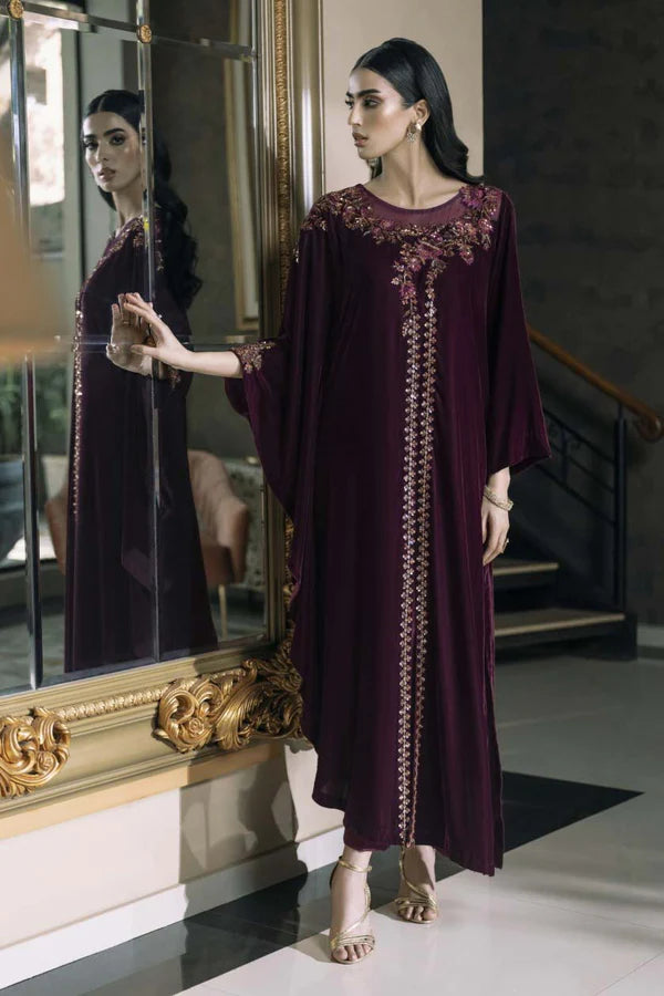burgundy gem dress for women