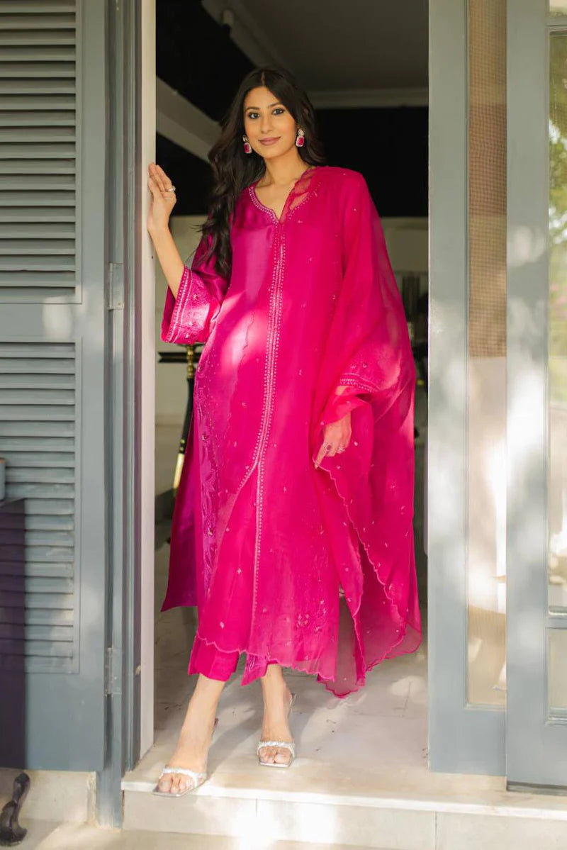 ELSA PINK - Latest Luxury Pret Silks Collection ELSA PINK - Latest Luxury Pret Silks Collection