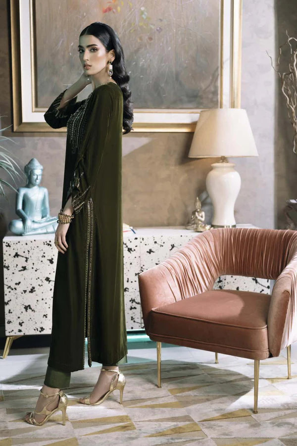 green moss women dress