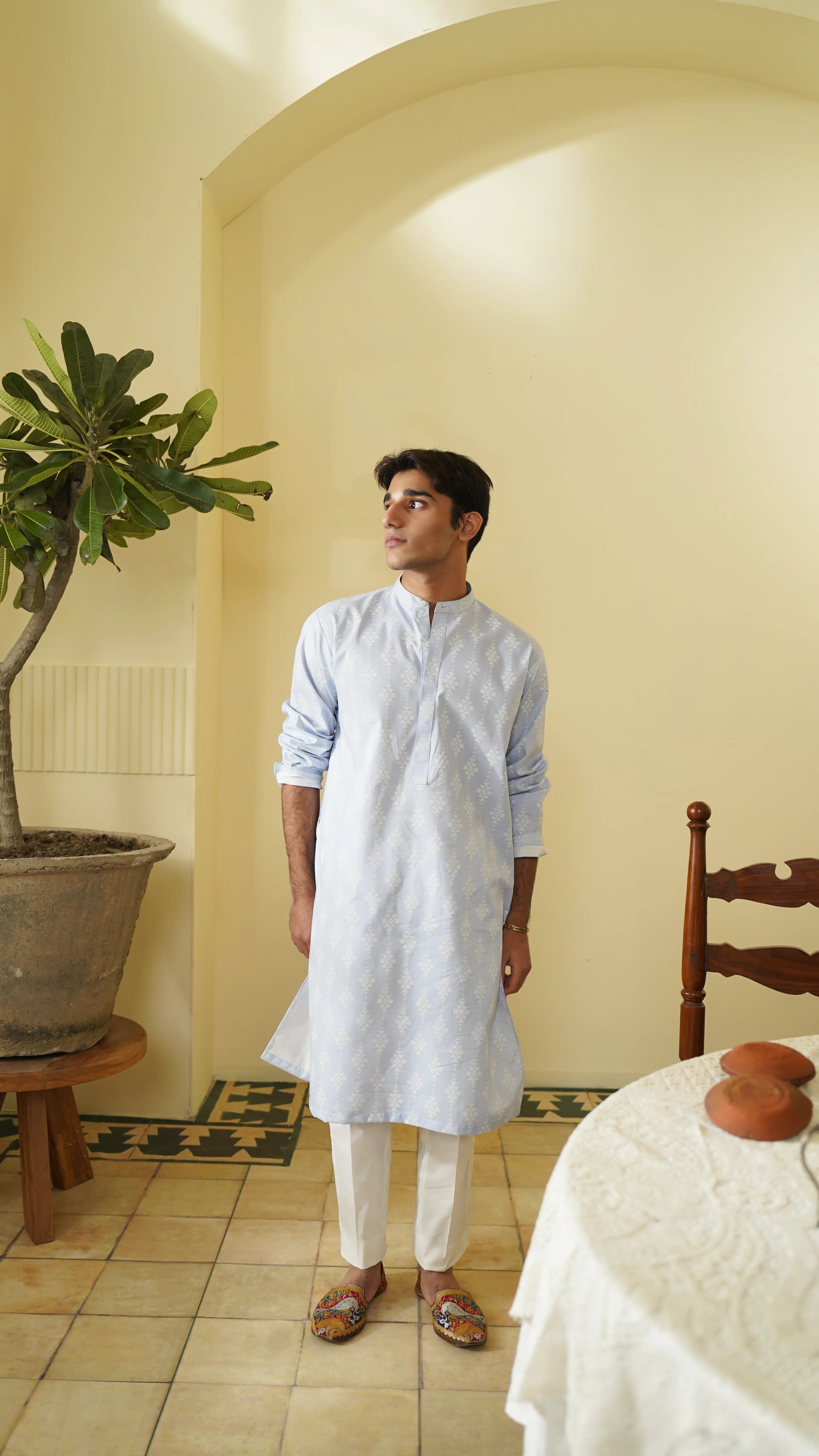 seafr blue mens lawn shalwar kameez